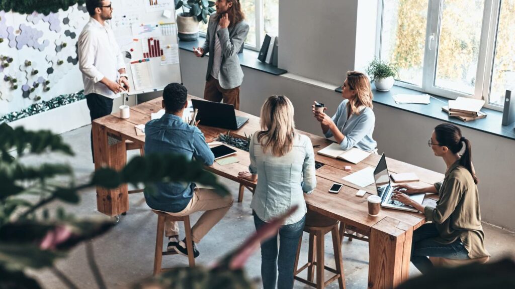 partage d'idées en entreprise