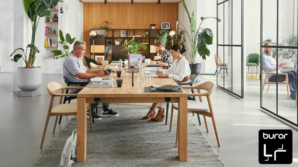 table de reunion modulable