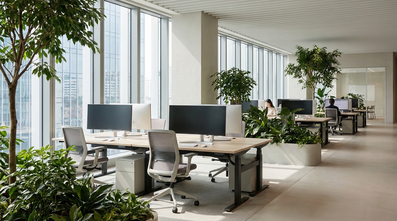 Mobilier de bureau durable : tendances 2026 et aménagement 3 aménagement de bureaux avec mobiliers durables